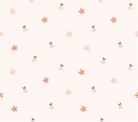 Premium Vector | Pink flower wallpaper that is pink and orange