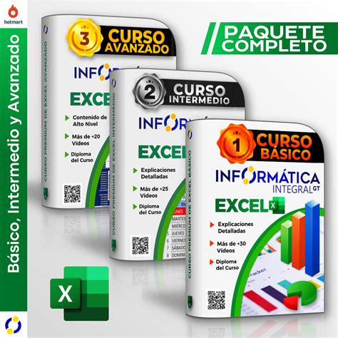 Paquete Completo de Excel Premium Básico Intermedio y Avanzado