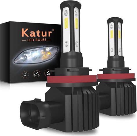 KaTur H8 H9 H11 H16 JP LED Fog Light Bulbs Headlight Bulbs DRL