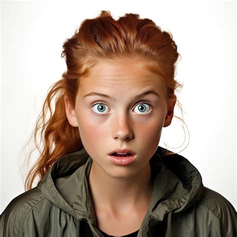 Premium Ai Image Surprised Yearold Finnish Girl With Raised Eyebrows