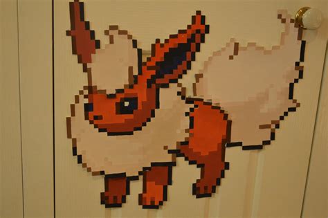 Painted Flareon Pixel Art by Winray on DeviantArt