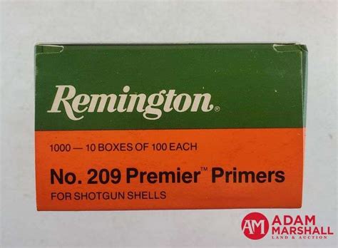 Remington No209 Premier Primers 10 X 100 Box Of 1000 Adam