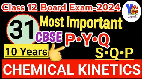 Chemical Kinetics Pyq Class Chemistry Pyq Cbse Class