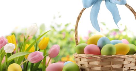 Eggs Easter And Flowers 4k Ultra Hd Wallpaper Happy Easter Greetings