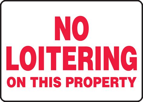 Printable No Loitering Sign 51 OFF Einvoice Fpt Vn