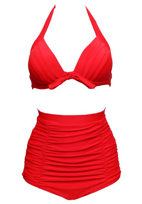 Bandea Retro Vintage Bikini Set Plus Size Swimwear Sexy Push Up Bathing