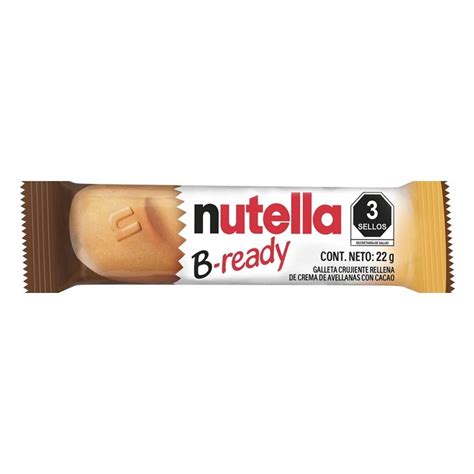 Galleta Crujiente Nutella B Ready Rellena De Crema De Avellanas Con