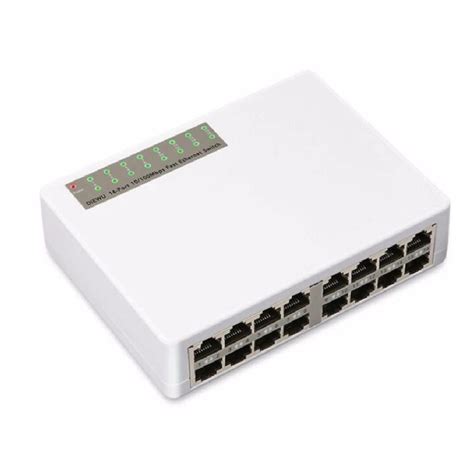 Switch hub 16 Port Ethernet Switch Network Hub 10/100Mbps, Computers & Tech, Parts & Accessories ...