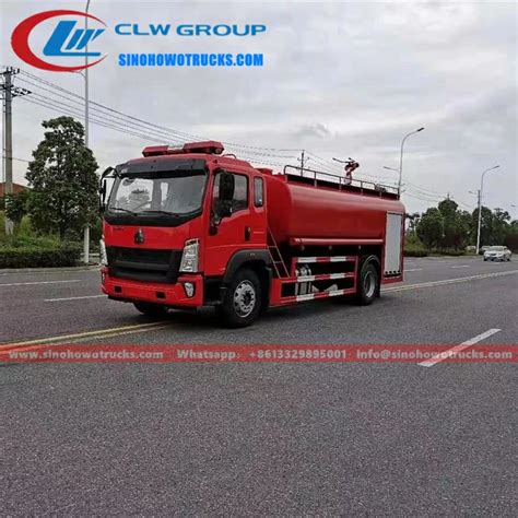 Sinotruk Howo 8000 Liters Firefighter Truck Namibia