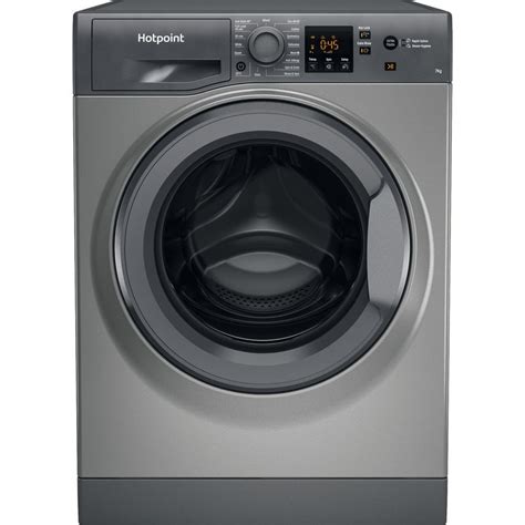 Hotpoint Washing Machine Freestanding Nswm 743u Gg Uk N Graphite Front