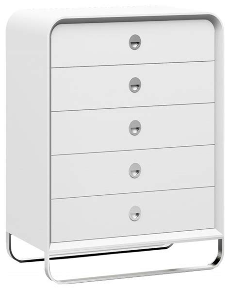 Liquido Chest in High Gloss White - Modern - Accent Chests And Cabinets - by BA Furniture Stores