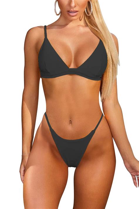 Buy Women Thong Bikini Brazilian String Bathing Suits Triangle Swimsuit