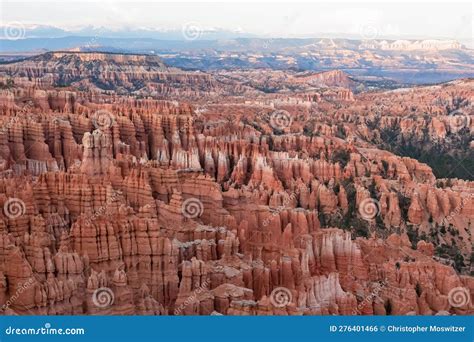 Bryce Canyon - Aerial Sunset View of Massive Hoodoo Sandstone Rock ...