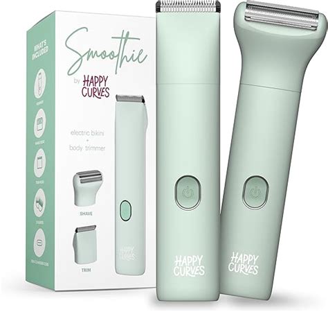 Amazon HAPPY CURVES Smoothie Bikini Trimmer Electric Razor For