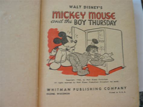 Walt Disneys Mickey Mouse And The Boy Thursday Par Walt Disney