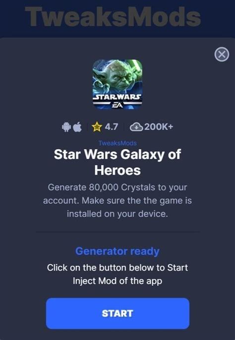 Star Wars Galaxy Of Heroes Hack And Cheats Online Generate UNLIMITED