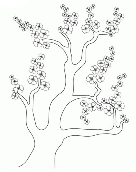 春天桃花大自然风景简笔画 简笔画图片大全 蒲城教育文学网