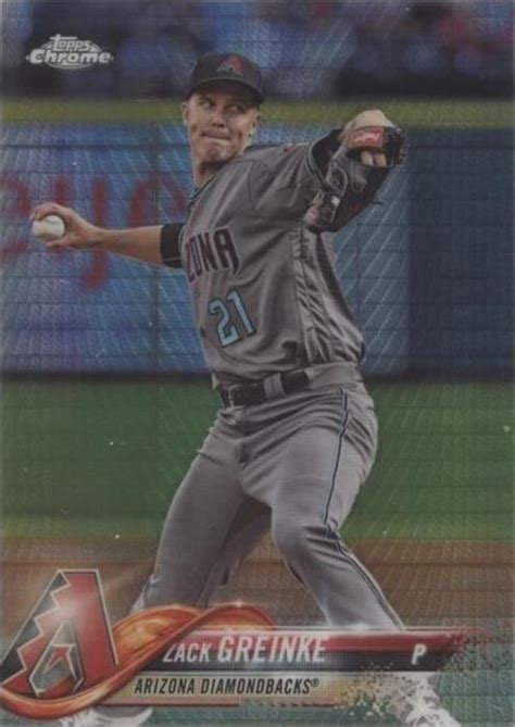 Topps Chrome Prism Refractor Zack Greinke For Sale Online