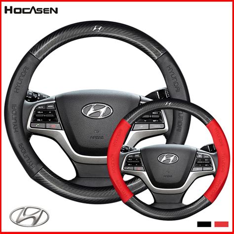 No Smell Thin All Model Hyundai Carbon Fiber Car Steering Wheel Cover