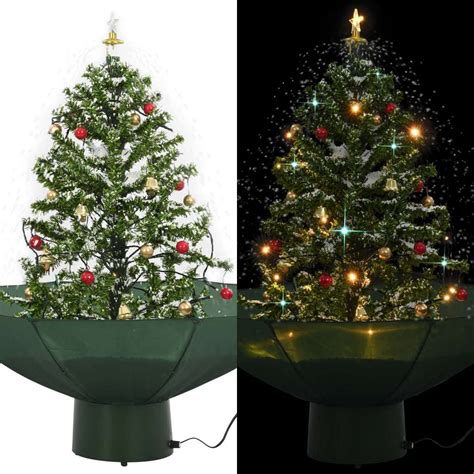 Snowing Christmas Tree with Umbrella Base 2 ft | Michaels