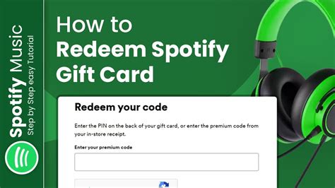 How To Redeem Spotify Gift Card Digital Tunes Youtube