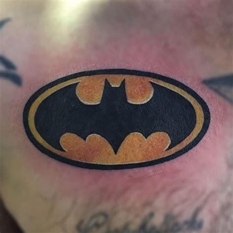 Batman logo tattoo | Batman logo tattoo, Batman dad, Dad tattoos