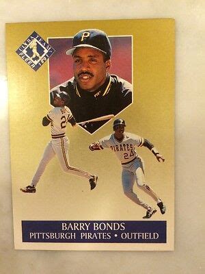 Fleer Ultra Gold Barry Bonds Pittsburgh Pirates Baseball Card