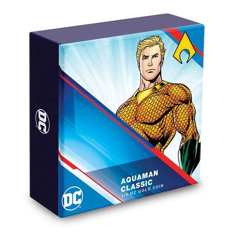 Oz Proof Gold Niue Classic Superhero Aquaman Coin Silver