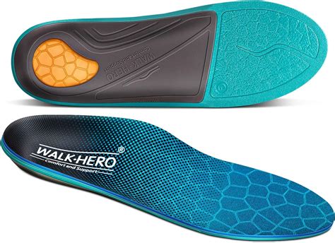 Walkhero Sport Gel Insoles Plantar Fasciitis Insoles High Arch Support Orthotic