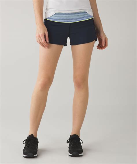 Lululemon Run Speed Short 4 Way Stretch Inkwell Space Dye Twist