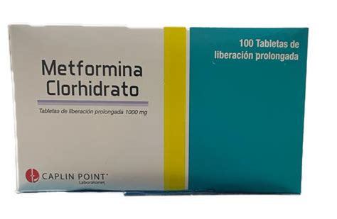 Metformina Tabletas 1000mg Blister 10 Tabletas Q2 Vida