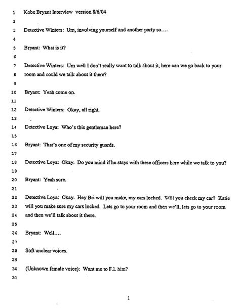 Interview Transcript Template