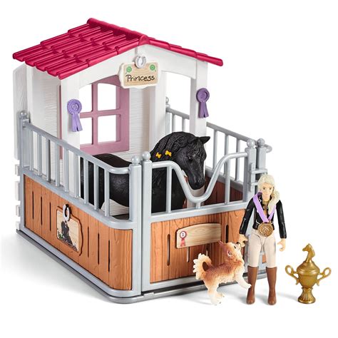 Schleich Horse Stall with Tori & Princess – Animal Kingdoms Toy Store