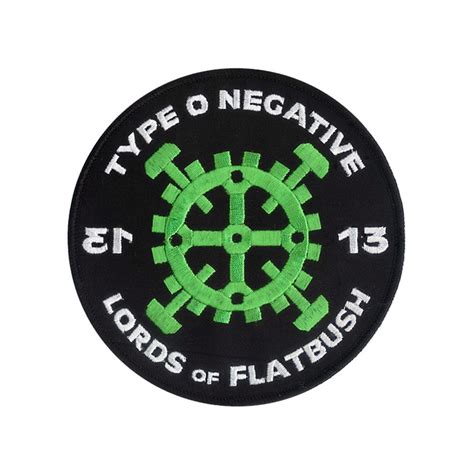 Lords Of Flatbush Embroidered Patch Type O Negative 4 3 4