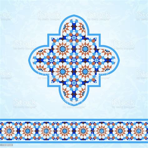 Traditional Moroccan Mosaic Design Elements Quatrefoil And Ornamental