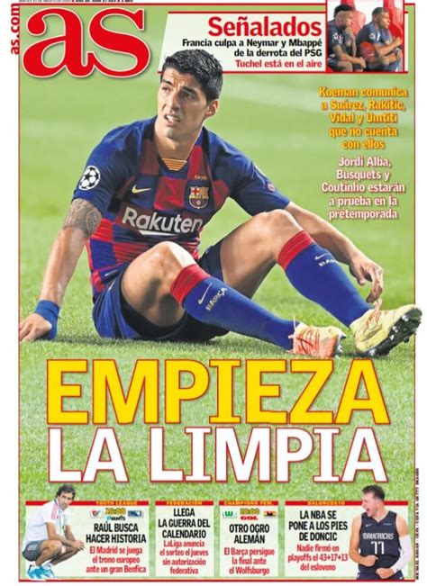 Portadas Diarios Deportivos Martes 25082020 Sport Marca As Md