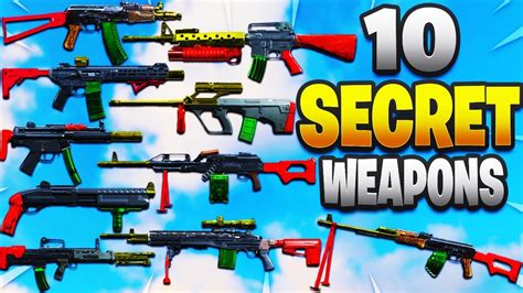 10 SECRET Weapons In Modern Warfare HOW TO Create HIDDEN WEAPONS In