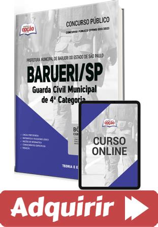 Estude Apostila Concurso Gcm Barueri Sp Guarda Civil Municipal