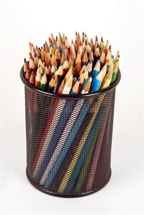 Colored Crayons Stock Image Image Of Brown Isolated