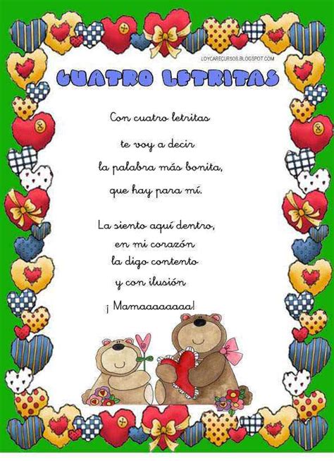 Poemas Cortos Para El Dia De La Mama Regalo