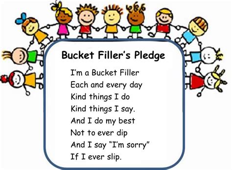 8 Best Images of Bucket Filler Printables PDF - Bucket Filler Pledge ...