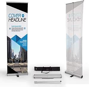 Amazon Vispronet 24in Roll Up Banner Stand 2 0ft X 6 9ft X 0 9ft