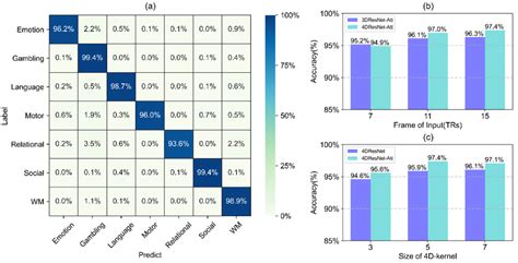 Performance Evaluation On Hcp Dataset A The Average Confusion Matrix