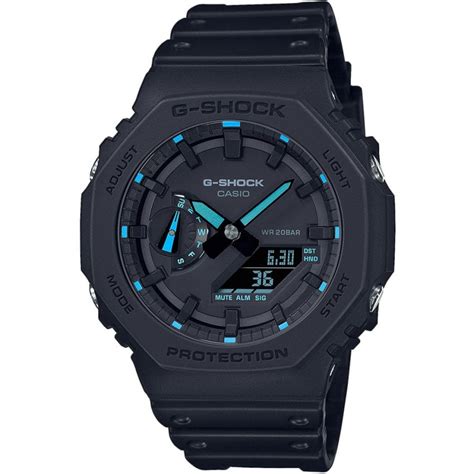 Casio G Shock 2100 NeonAccent Series 48 5mm Men S Watch Blue GA 2100