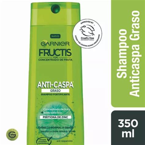 Shampoo Anticaspa Graso Verde Fructis Cuotas sin interés