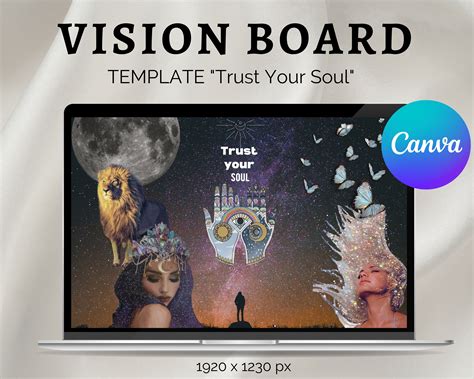 Vision Board Template 2023 for Desktop and Phone I Visual Manifestation Bundle I Inspiration ...