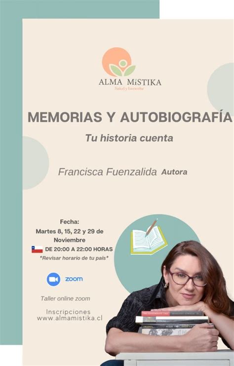 Memorias y Autobiografía Cuenta tu vida 8 15 22 y 29 de Noviembre