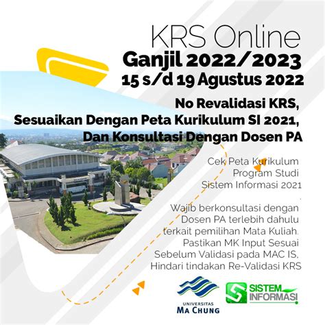 KRS Online Ganjil 2022 2023 Universitas Ma Chung