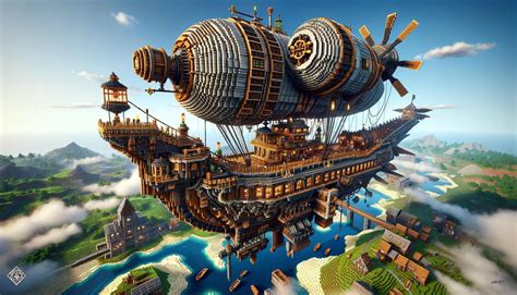 minecraft steampunk airship by ARCLYT on DeviantArt