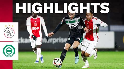 Highlights Jong Ajax Fc Groningen Keuken Kampioen Divisie Youtube